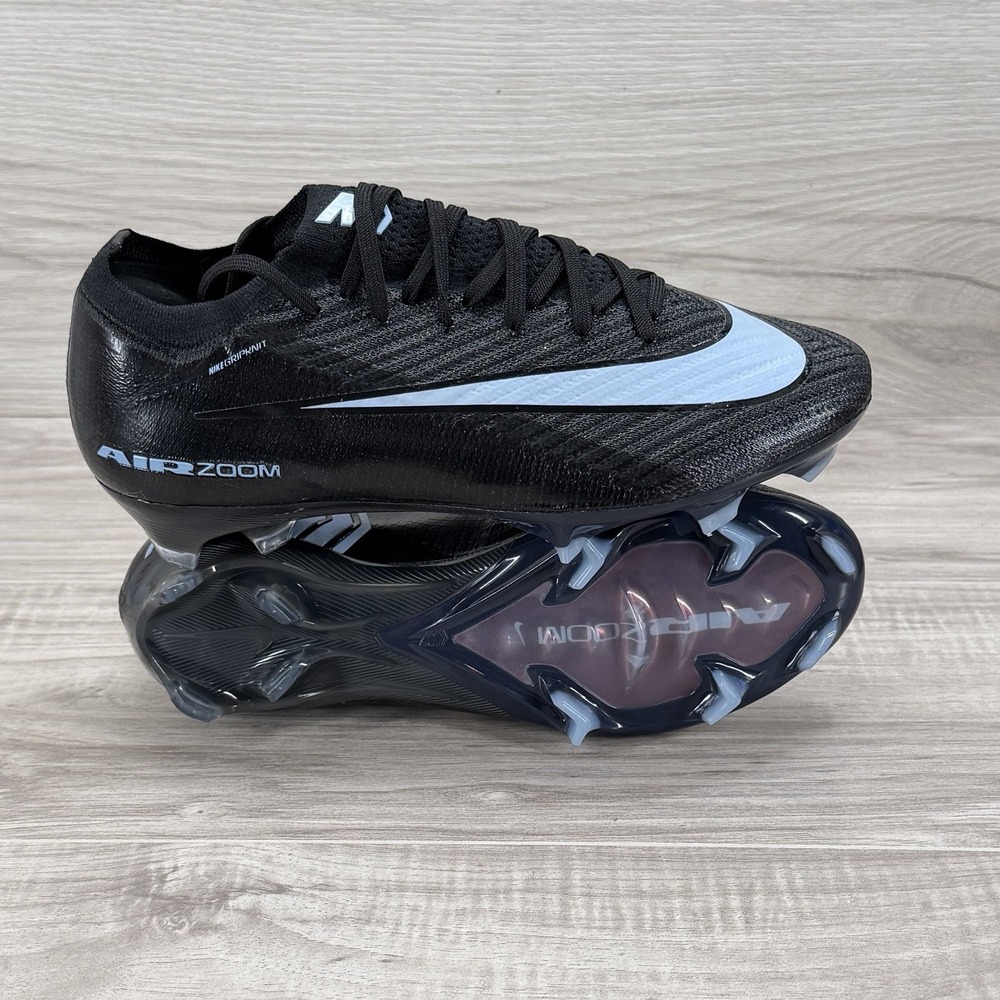 Nike Zoom Vapor 16 Elite FG Black Ice Blue FQ1457 001 Men's Size 5.5 / Women's 7